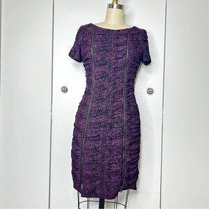 Andrew Marc Ruched Bodycon Dress